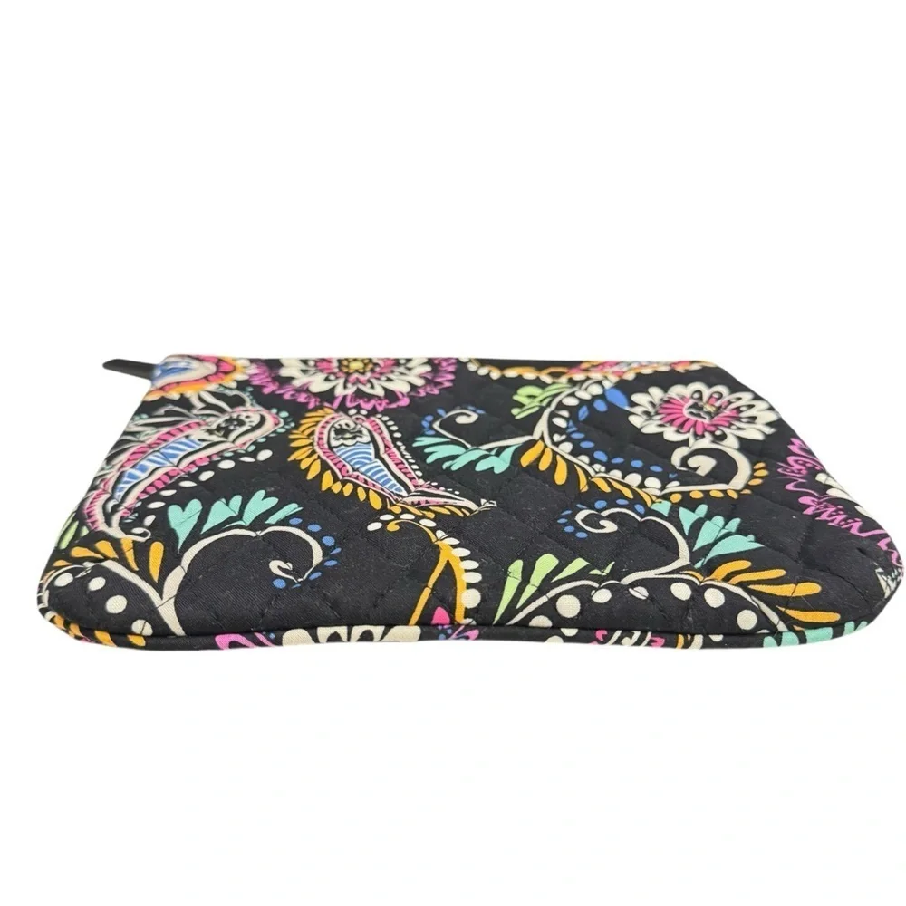 Vera Bradley Quilted Paisley Zipper Pouch Clutch Cosmetic Bag